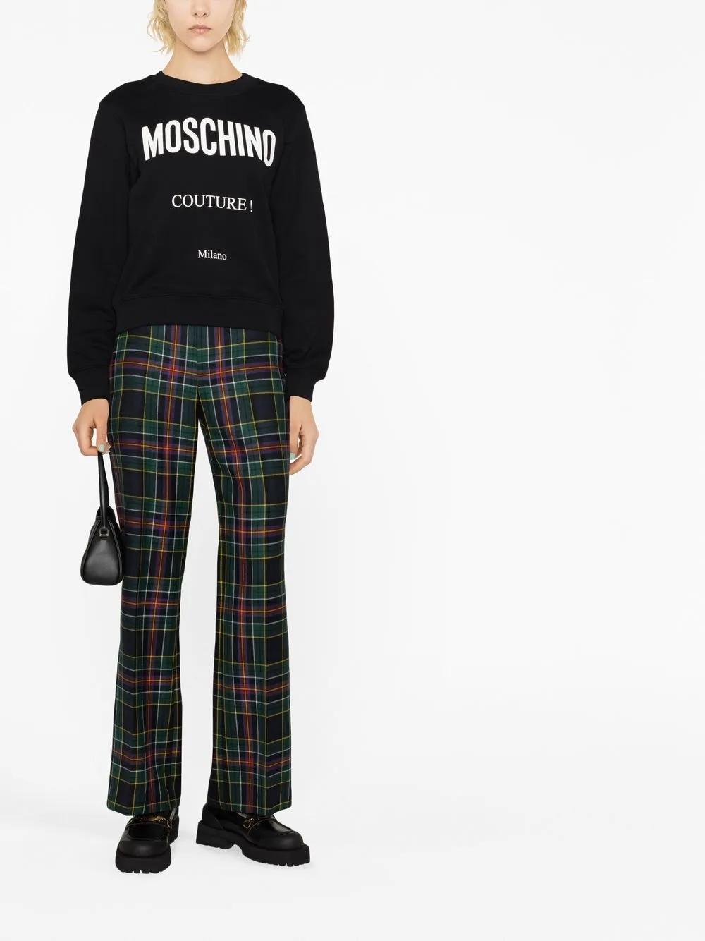 Moschino Sweater met logoprint - Zwart