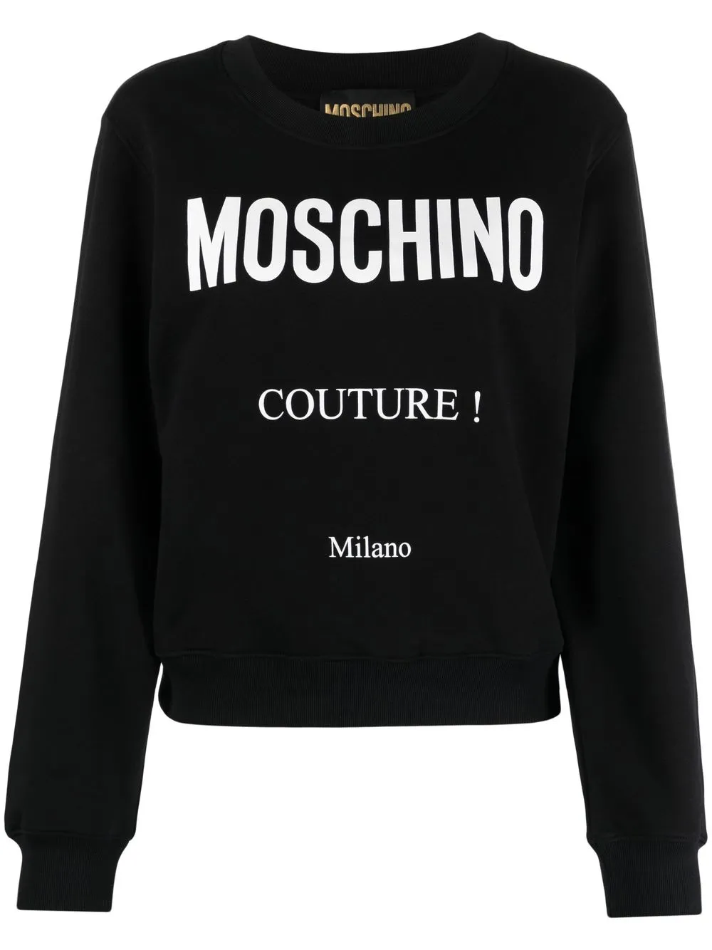 

Moschino sudadera con logo estampado - Negro