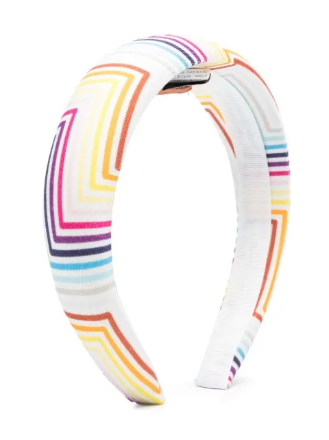 Missoni Kids طوق رأس مخطط سميك