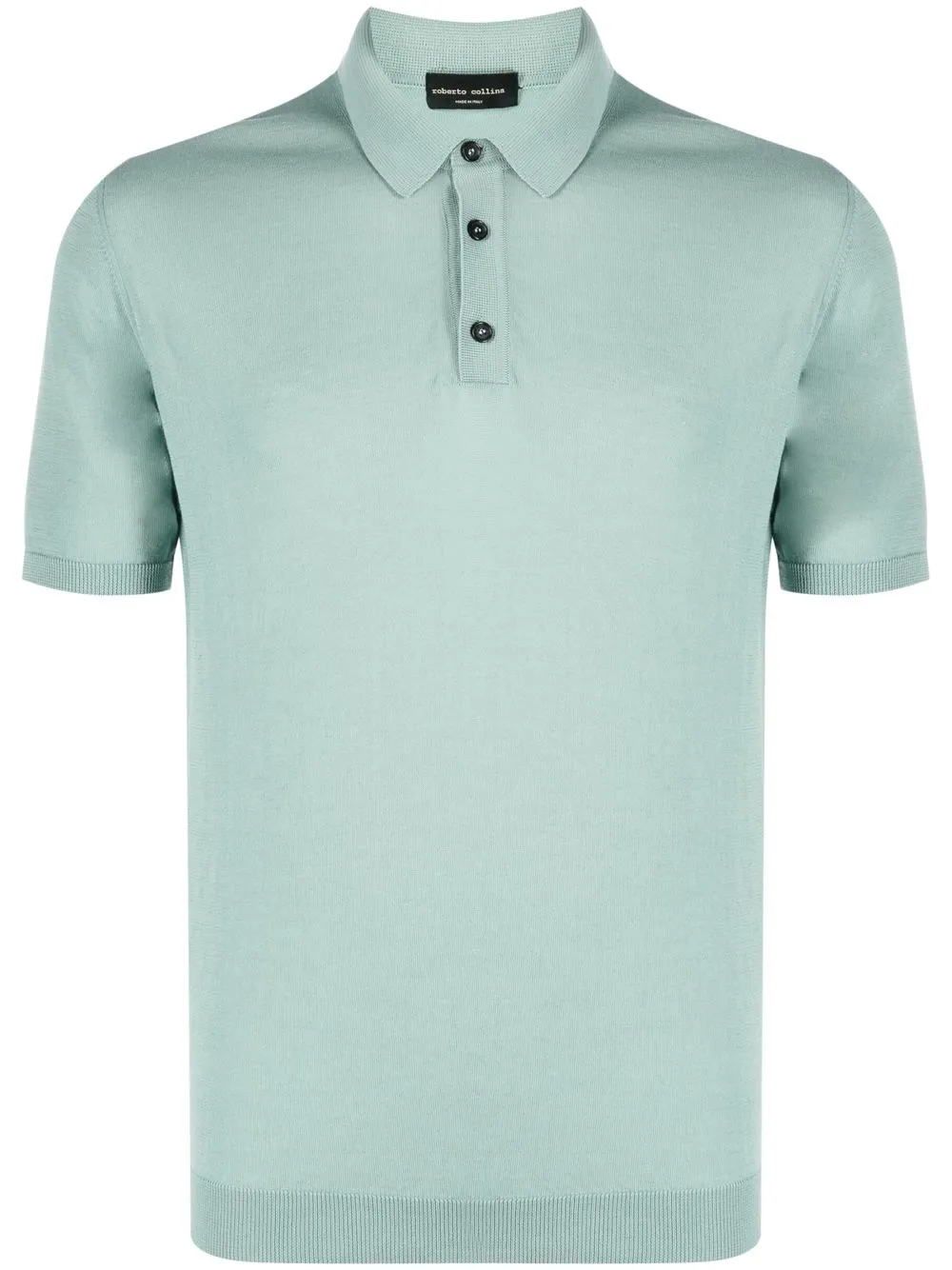 

Roberto Collina playera tipo polo con botones - Verde