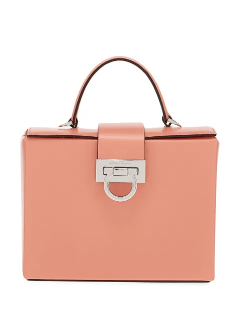 Ferragamo Trifolio Box leather tote bag