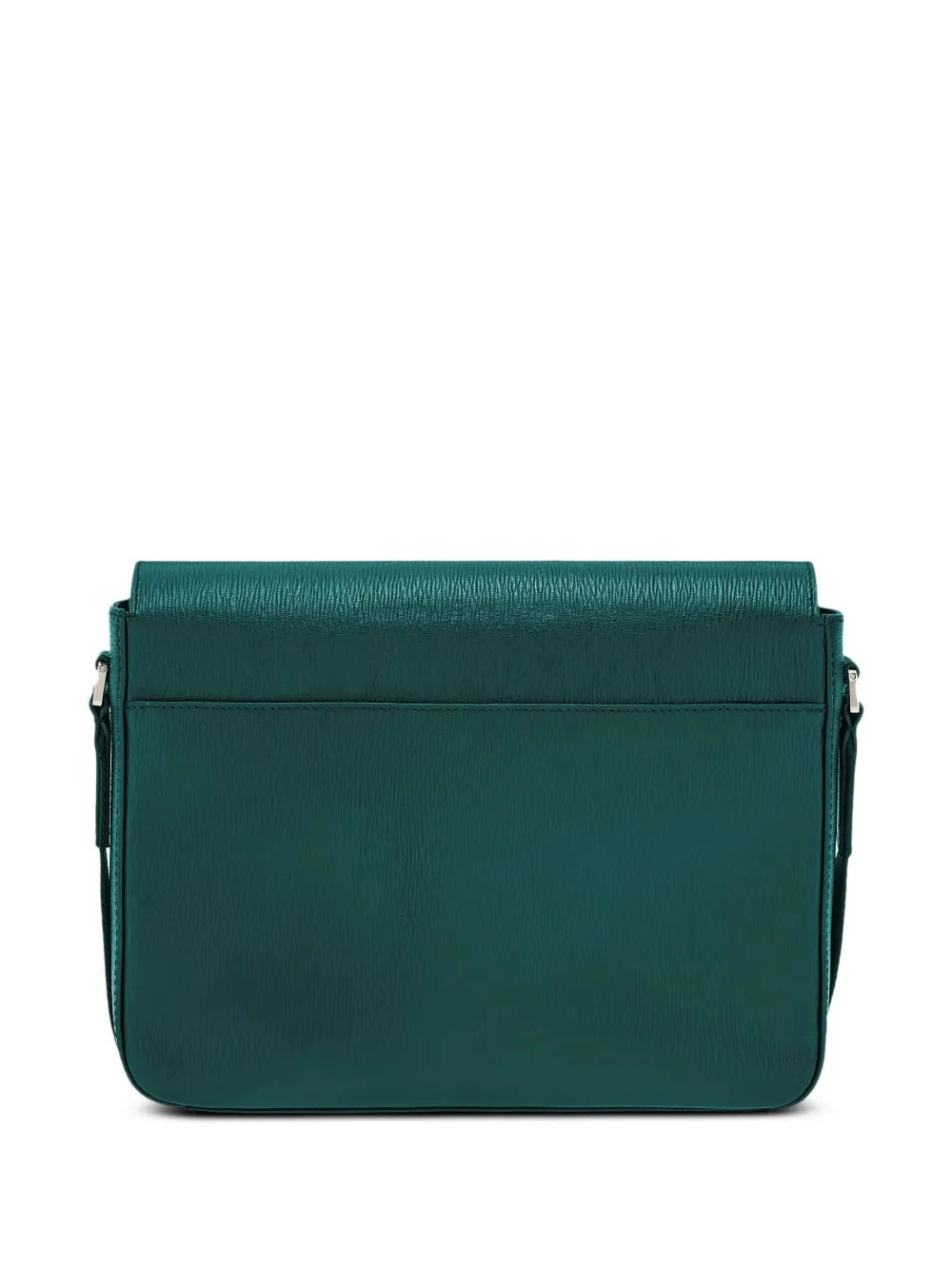 Ferragamo Gancini leren messengertas Groen