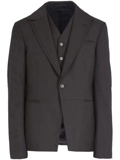 Ferragamo waistcoat-detail single-breasted blazer