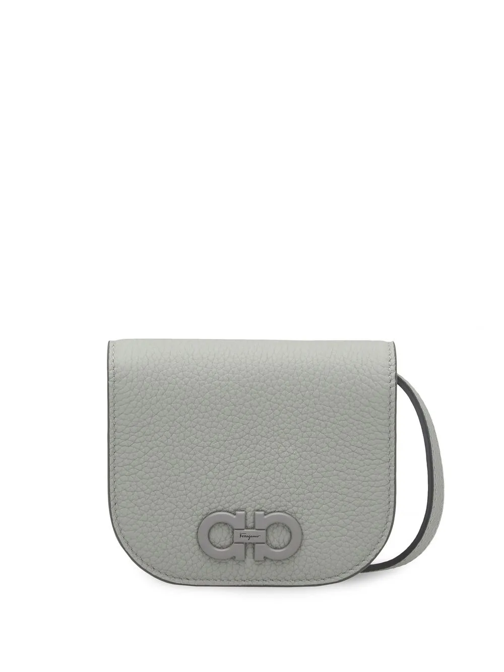 

Ferragamo bolsa estilo tarjetero Gancini mini - Gris