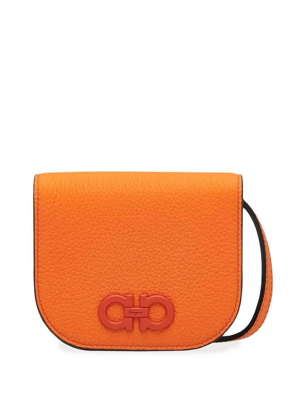 

Ferragamo bolsa estilo tarjetero Gancini mini - Naranja
