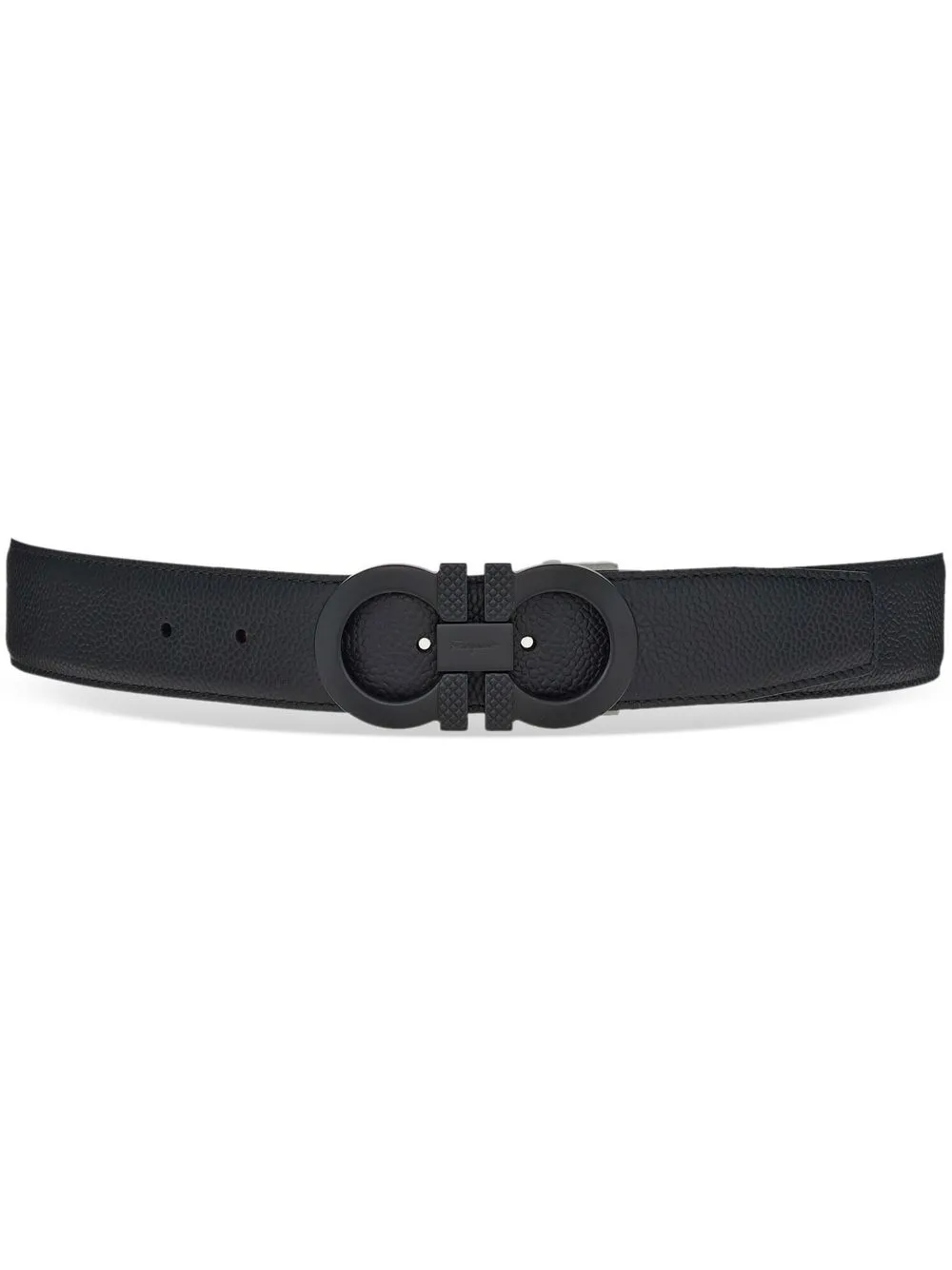 

Ferragamo cinturón Gancini - Negro
