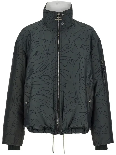 Ferragamo floral-print bomber jacket