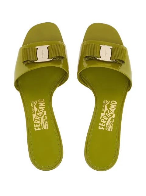 Ferragamo 55mm Vara bow slide mules 758007 - 3