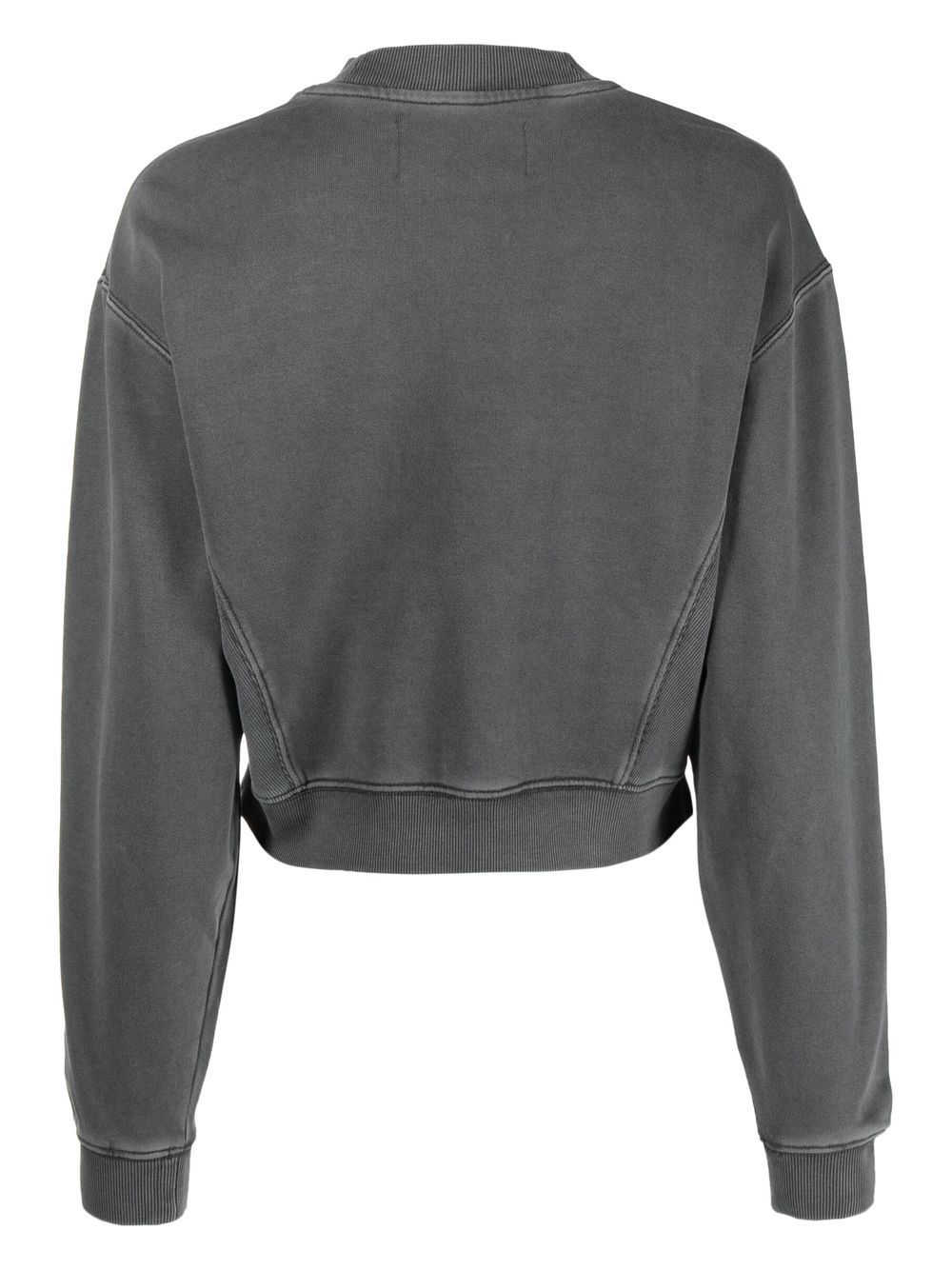 Shop Calvin Klein Jeans Est.1978 Logo-print Washed Sweatshirt In Grey