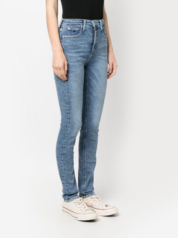 snijden storm sigaar Calvin Klein Jeans logo-embroidered Skinny Jeans - Farfetch