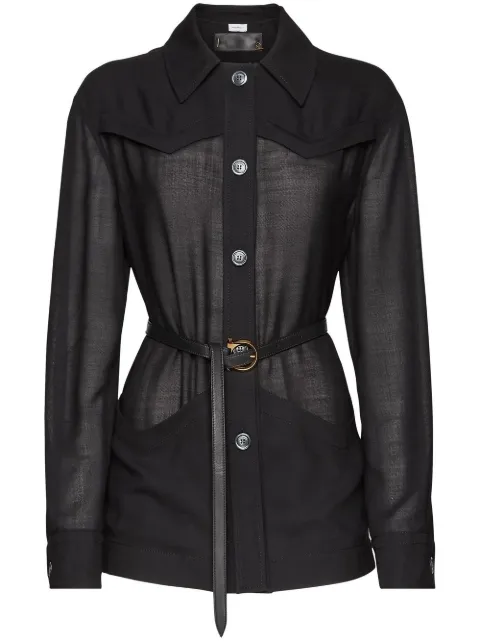 Ferragamo belted-waist jacket