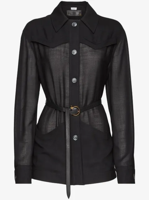Ferragamo veste à taille ceinturée