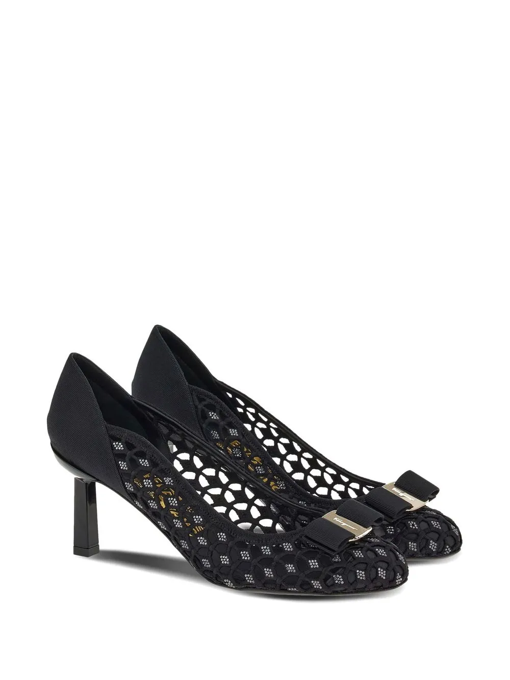 Ferragamo Vara pumps met strik Zwart