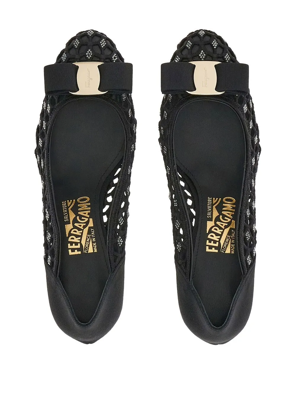 Ferragamo Vara pumps met strik Zwart