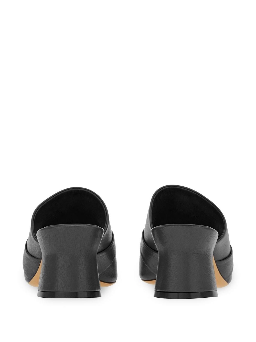 Shop Ferragamo Double Gancini 55mm Sandals In Black