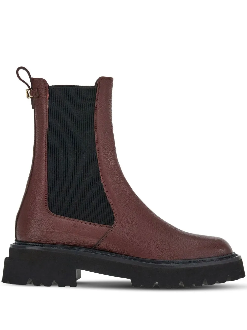 Ferragamo Double Gancini chelsea boots | Red | Image 1