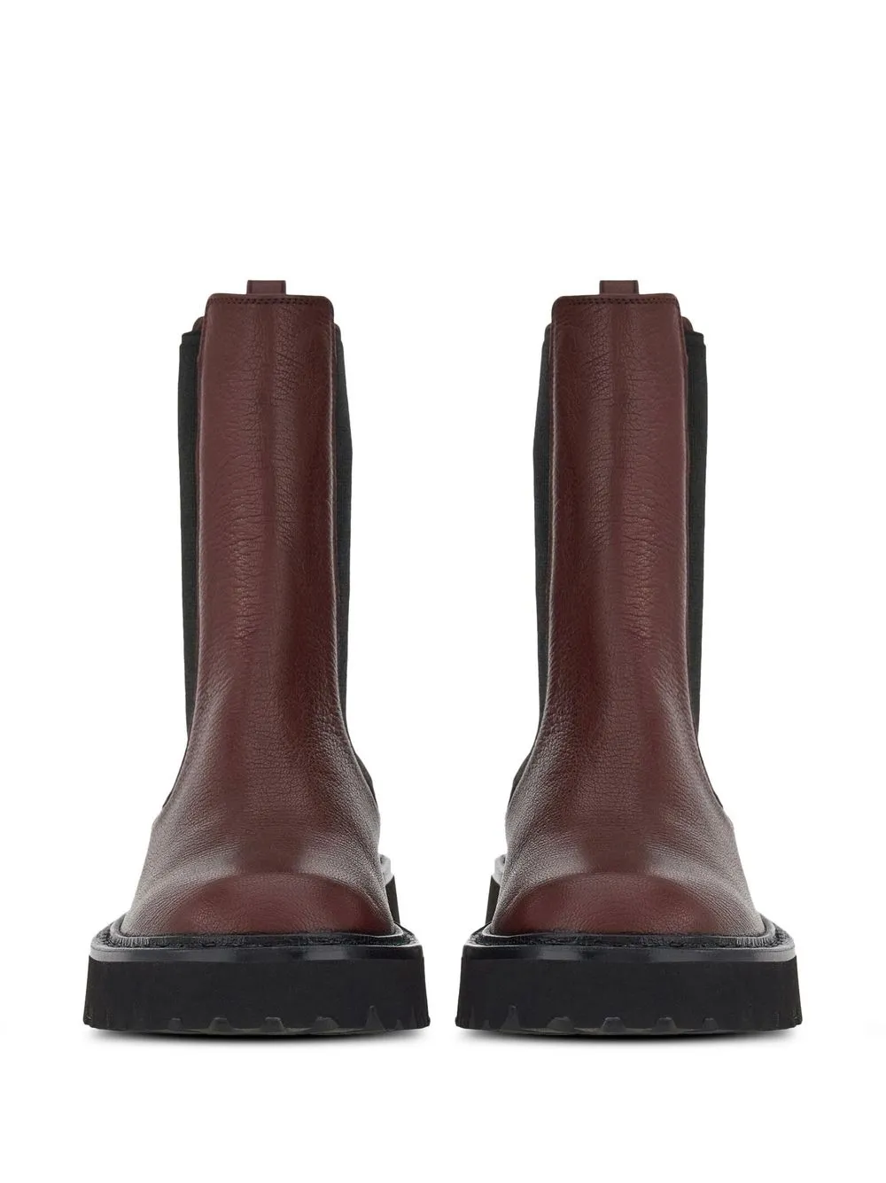 Ferragamo Double Gancini Chelsea Boot In Red
