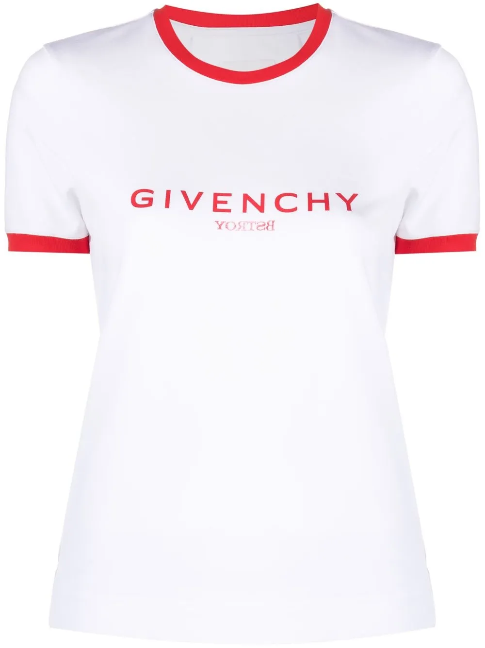 

Givenchy logo-print short-sleeve T-shirt - White