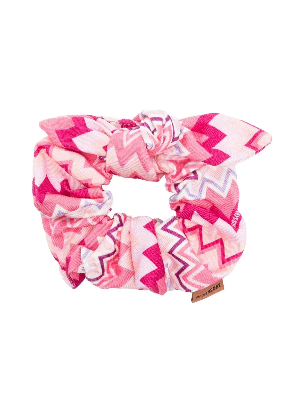 

Missoni Kids zigzag-print hair scrunchy - Pink