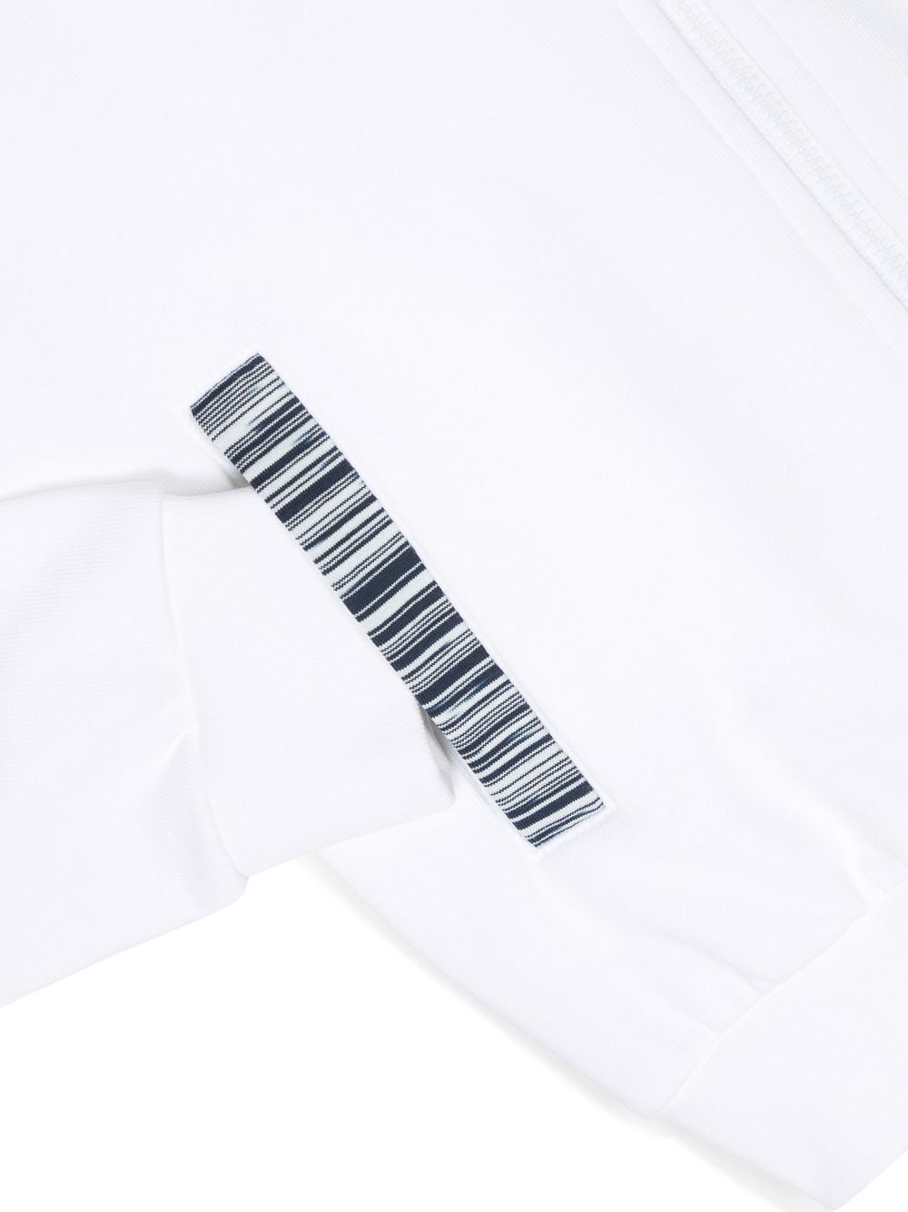 Shop Missoni Barcode-print Hoodie In White