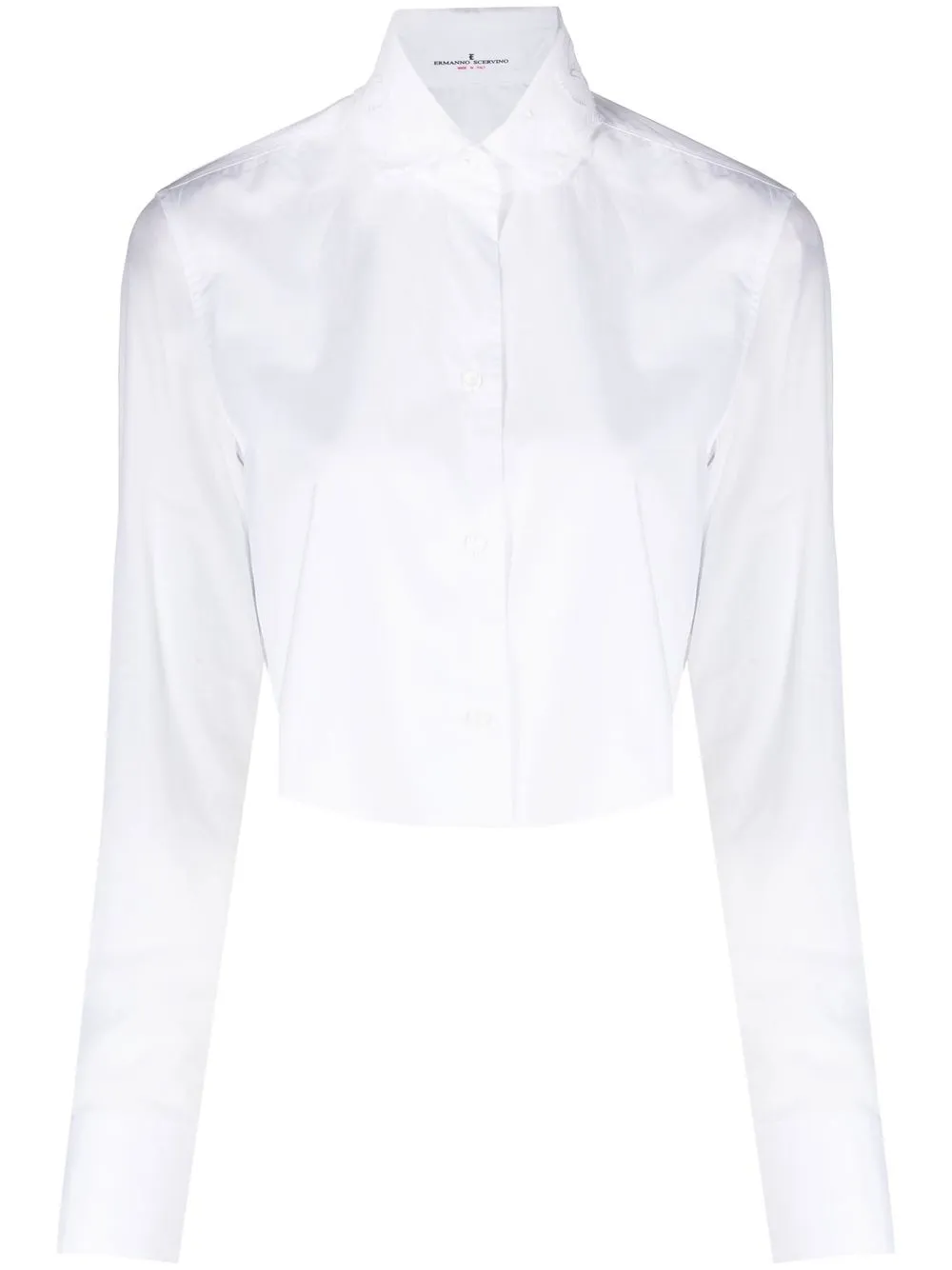 

Ermanno Scervino Poplin cropped shirt - White