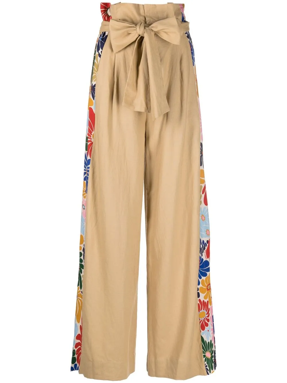 

FARM Rio pantalones Sunny Daisies con cintura paper bag - Neutro