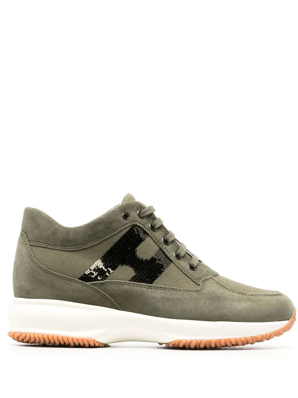 

Hogan sequin embellished high-top sneakers - Green
