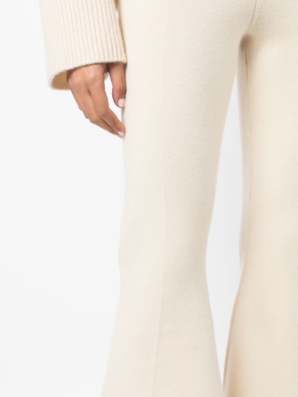 Shop Galvan Maia Cashmere Trousers In Neutrals