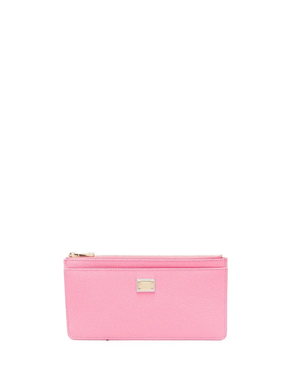 

Dolce & Gabbana logo-plaque calf-leather purse - Pink