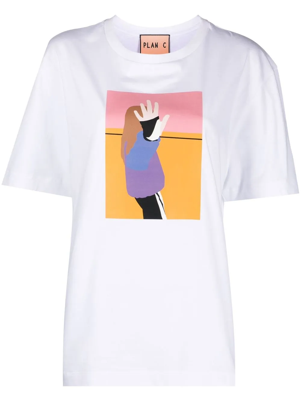 Plan C graphic-print Cotton T-shirt - Farfetch