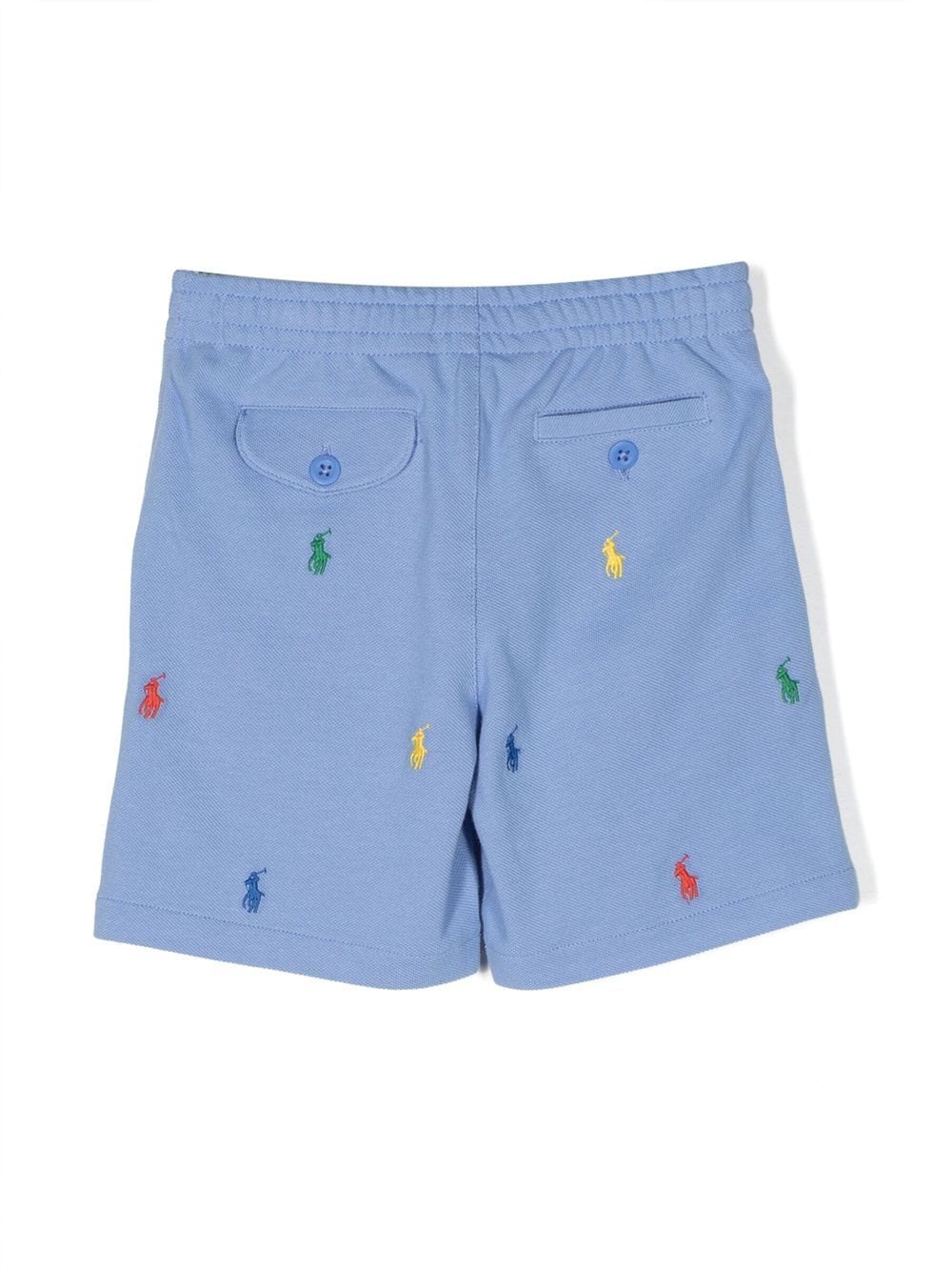 Shop Ralph Lauren Logo-print Chino Shorts In Blue