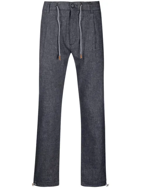 Eleventy drawstring-fastening waist jeans