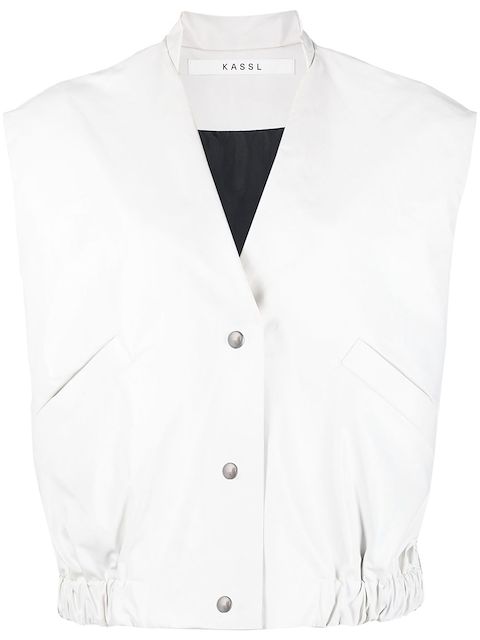 KASSL Editions padded V-neck gilet