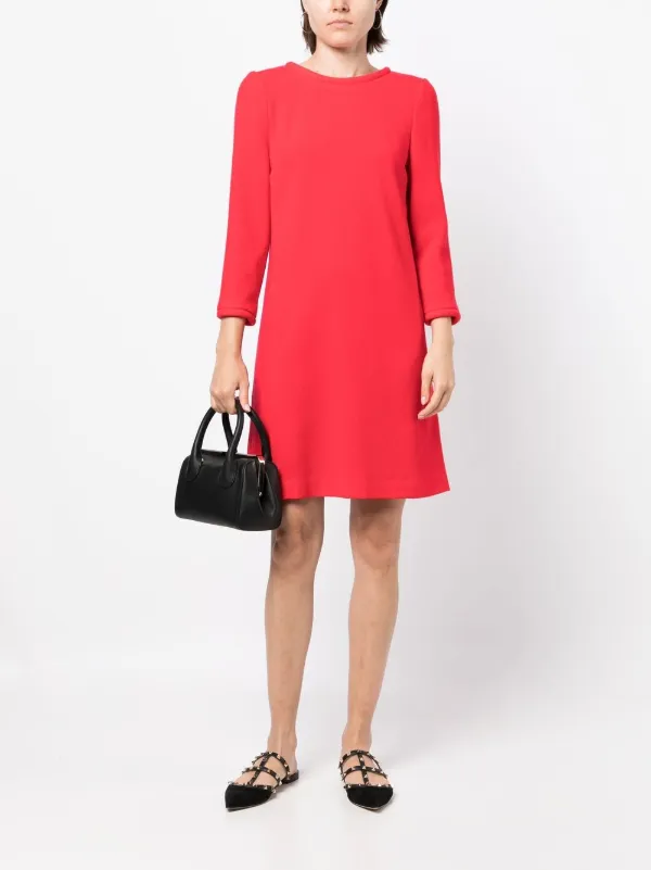 JANE Lola A-line Tunic Dress | Red | FARFETCH UK