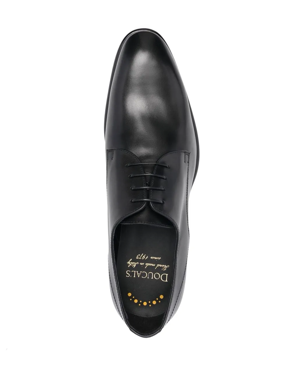 Doucal's Black Patent Leather Derby Lace-ups In Schwarz