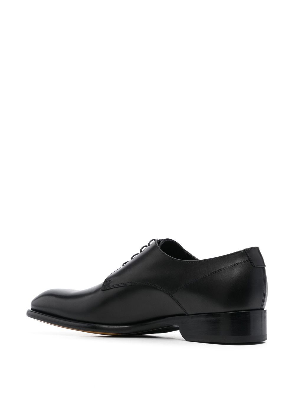 Shop Doucal's 32mm Leather Derby Shoes In Schwarz