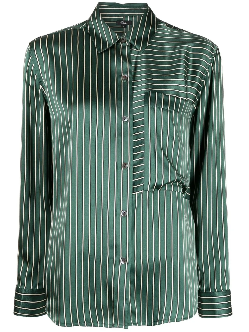 

Rails camisa de seda Spencer - Verde