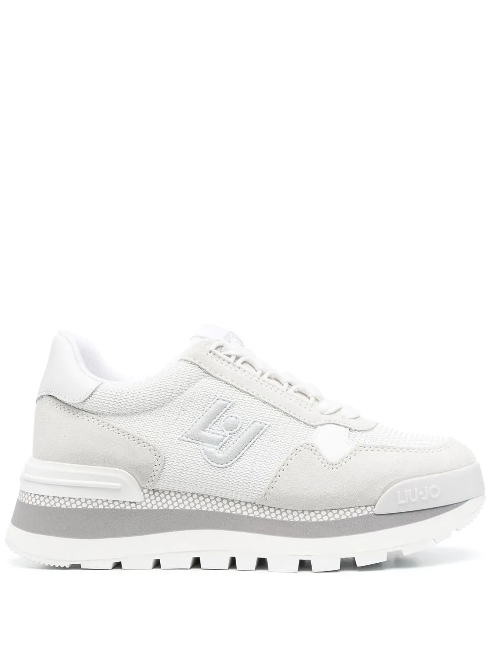 

LIU JO 45mm chunky lace-up sneakers - White