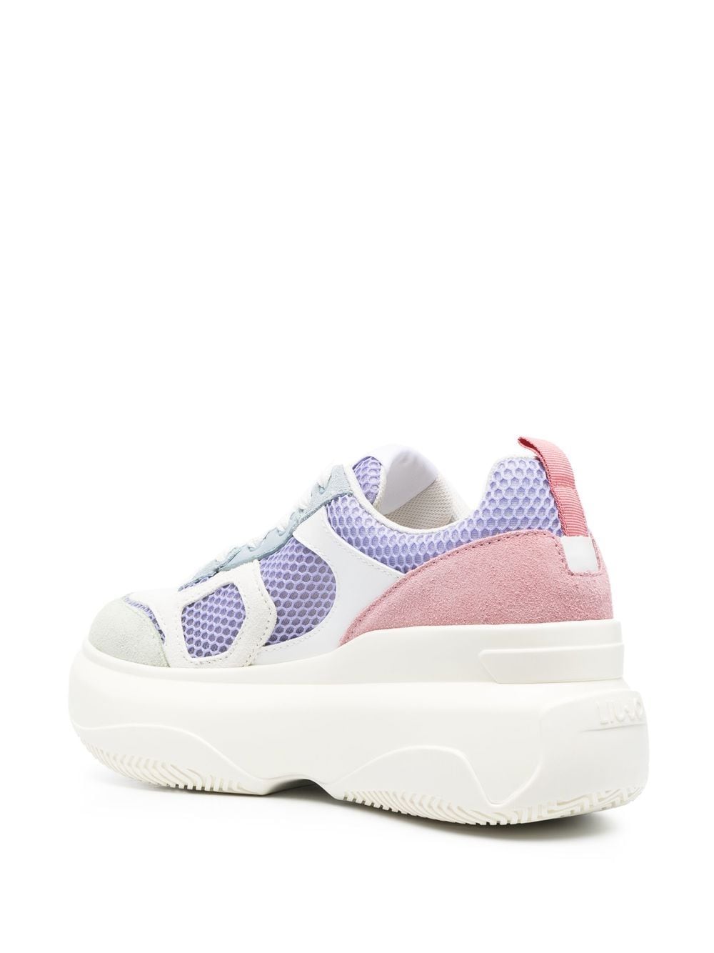 Shop Liu •jo June Colour-block Platform Sneakers In Purple