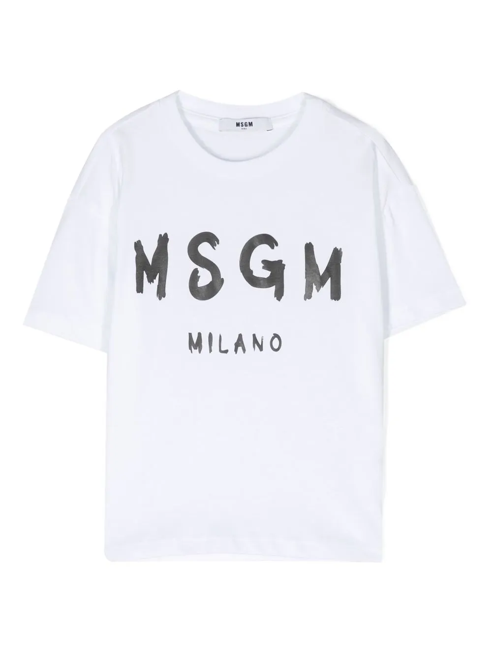 

MSGM Kids playera con logo estampado - Blanco