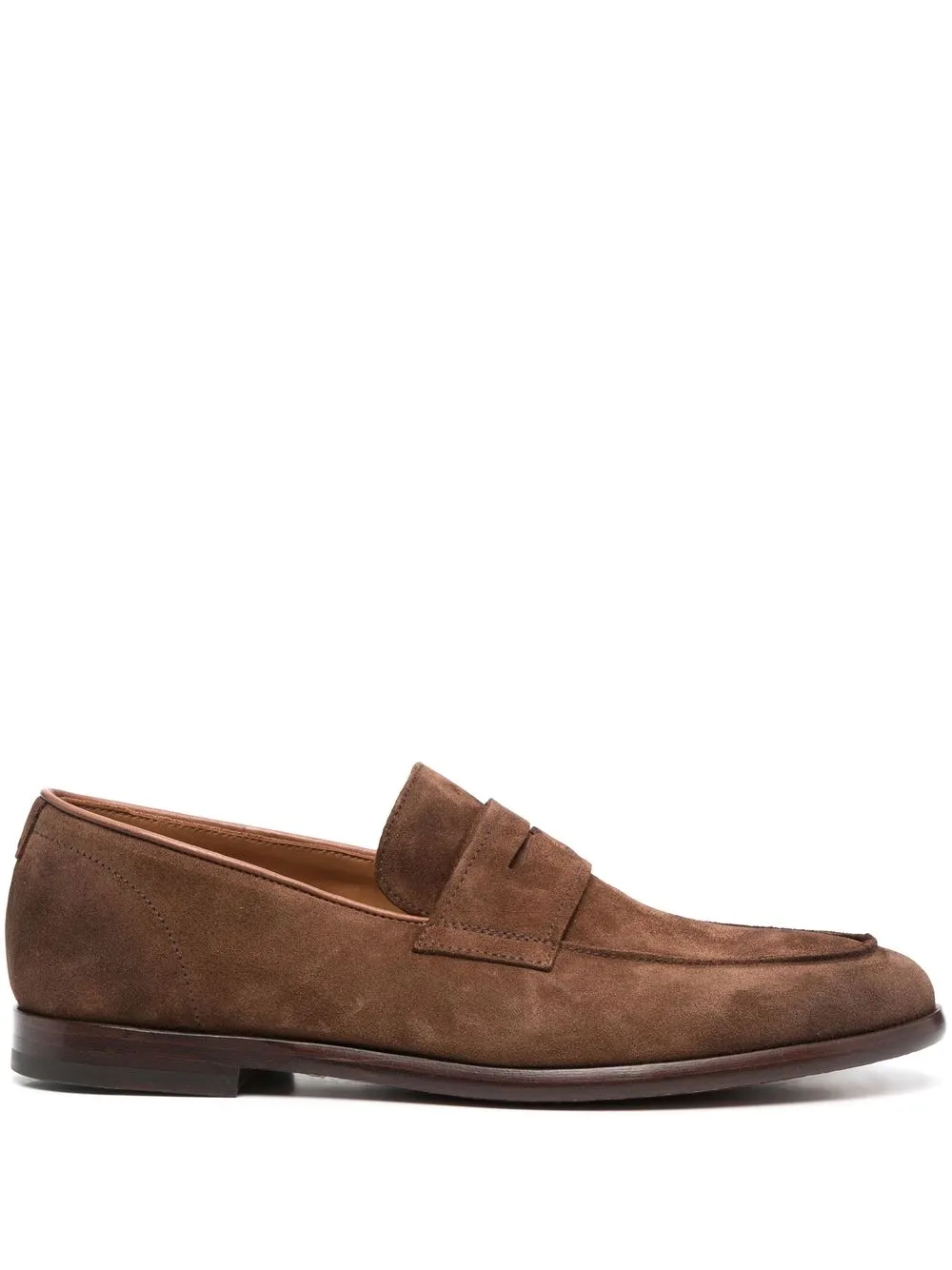 

Doucal's suede penny loafers - Brown