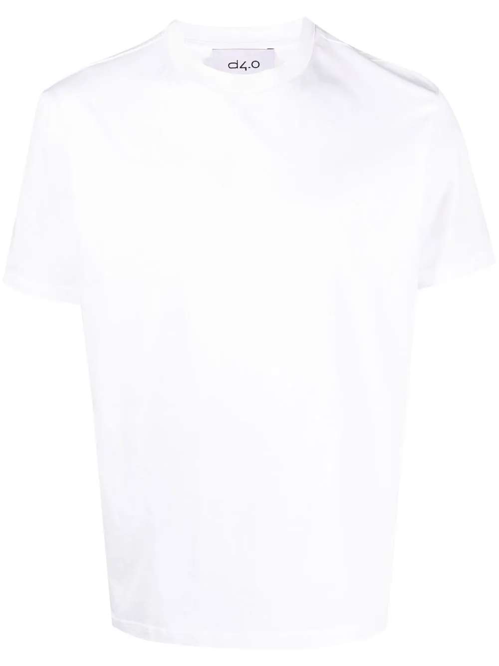 D4.0 Round-neck Short-sleeve T-shirt In Weiss