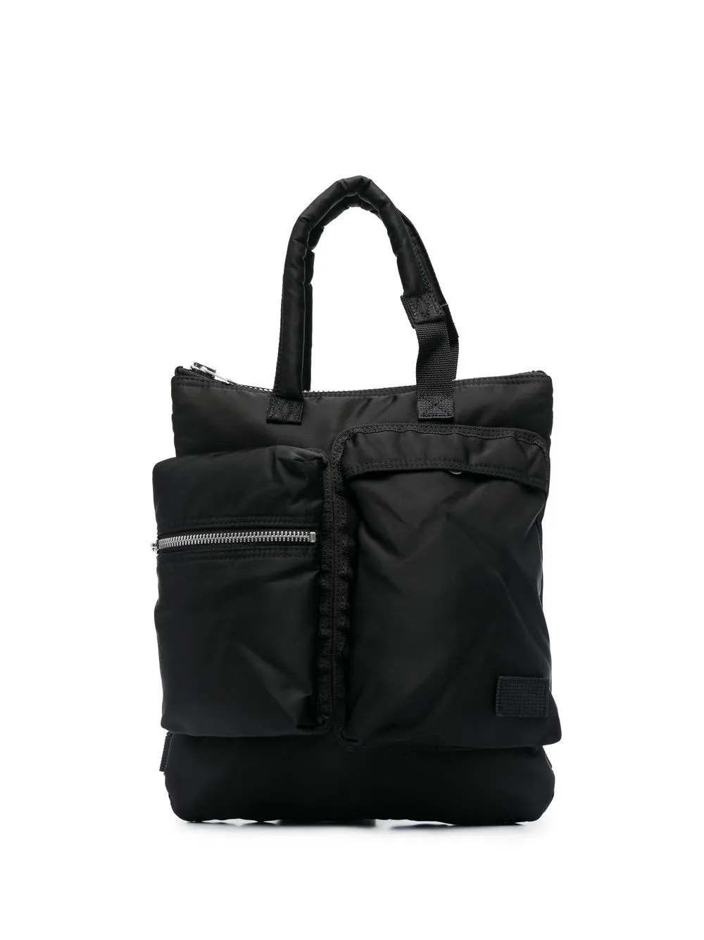 

sacai logo-patch backpack - Black