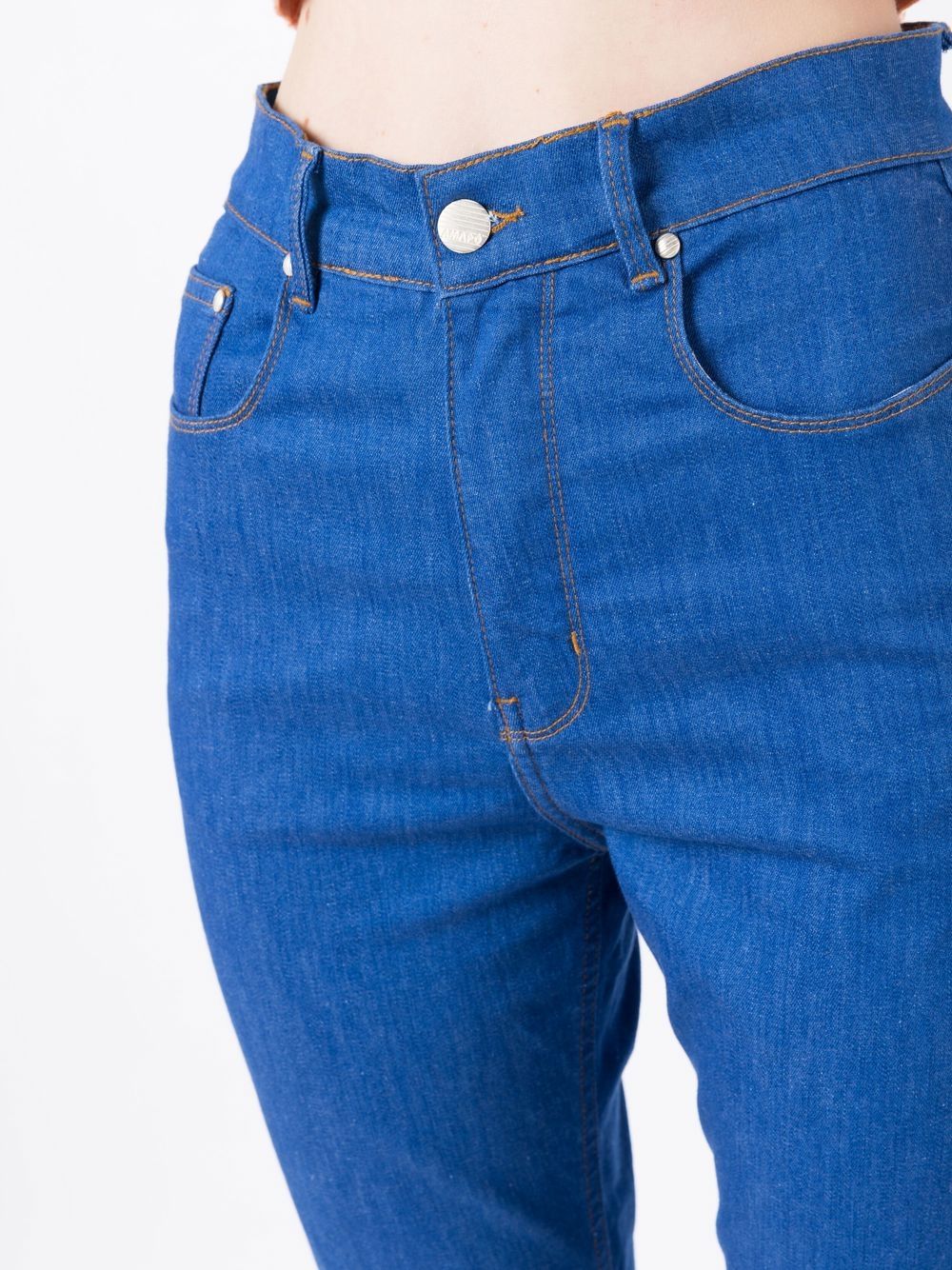 Shop Amapô Five-pocket Skinny Jeans In Blue