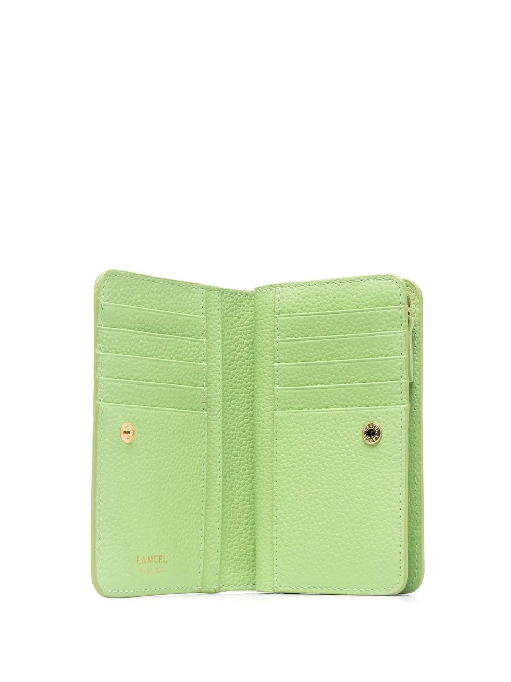 Lancel Ninon De Compact Wallet In Green