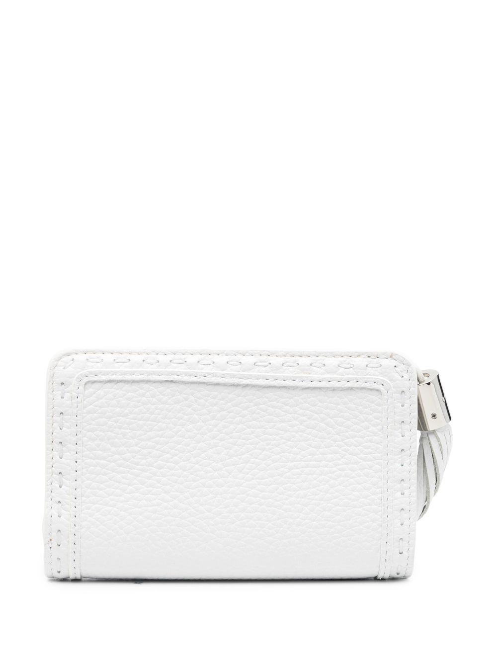 Shop Lancel Premier Flirt Tassel-detail Wallet In White