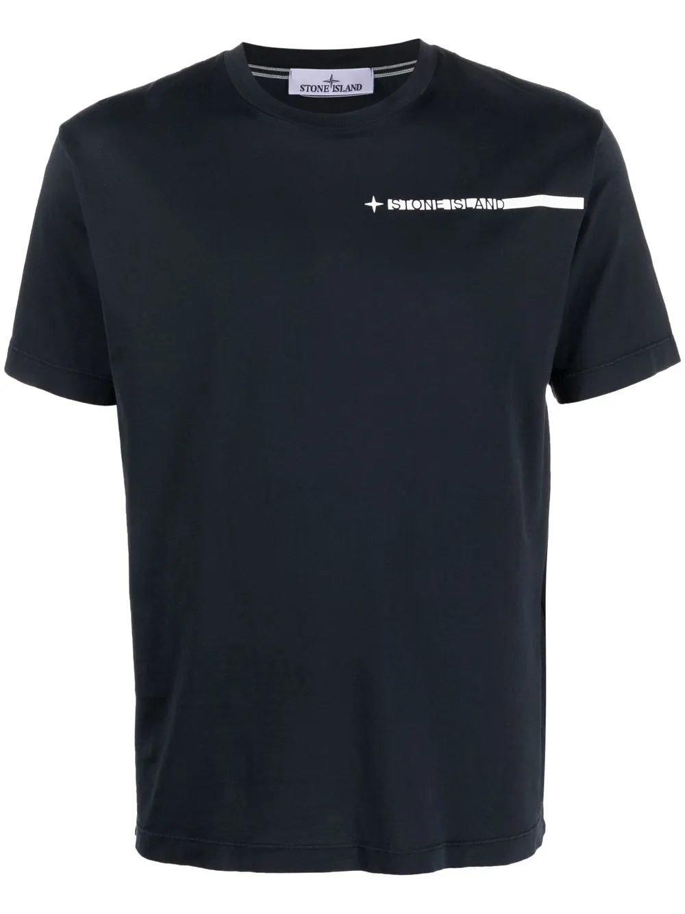 

Stone Island logo-print cotton T-shirt - Blue