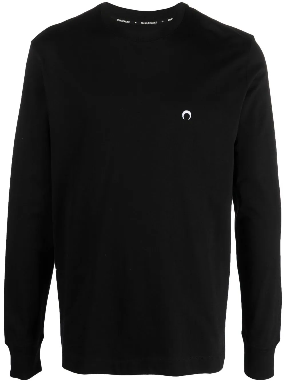 

Marine Serre long-sleeve T-shirt - Black