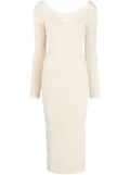 Galvan London Freya velvet midi dress - Neutrals
