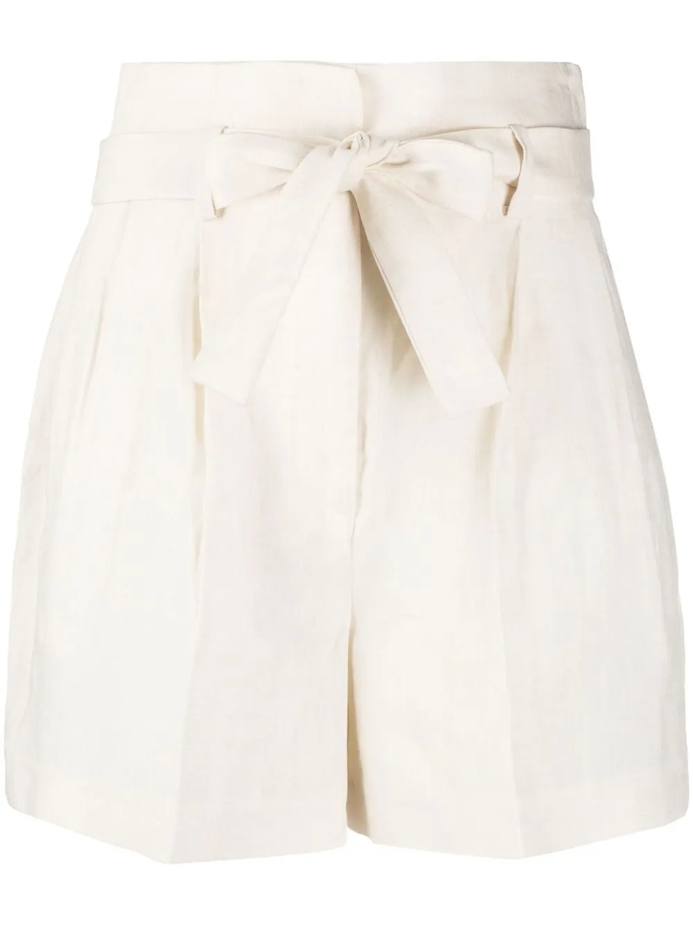 

Eleventy tied-waist pleated shorts - Neutrals